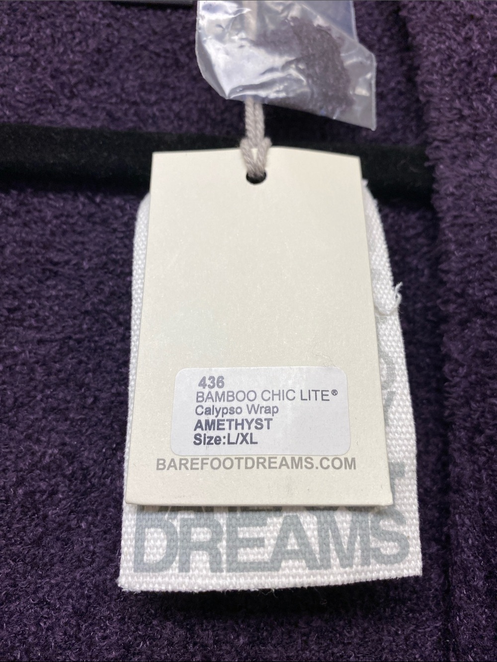 Barefoot Dreams Calypso Wrap Amethyst Open Cardigan - Picture 6 of 10